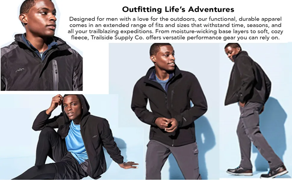 TRAILSIDE SUPPLY CO. Mens-Ski-Snow-Snowboard-Pants, Wind/Waterproof, Insulated Black (018) Large - product information 2