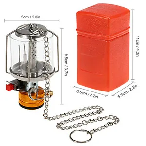 Lixada Portable Camping Gas Lantern Piezo Ignition Mini Gas Tent Lamp Light - product information 6