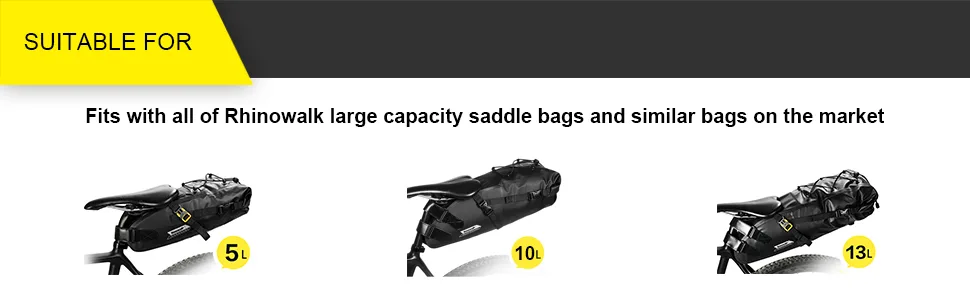 Rhinowalk Bicycle Saddle Bag Stabilizer Support for Saddle Bag Anti Shaking (with Protective Rubber) - product information 20
