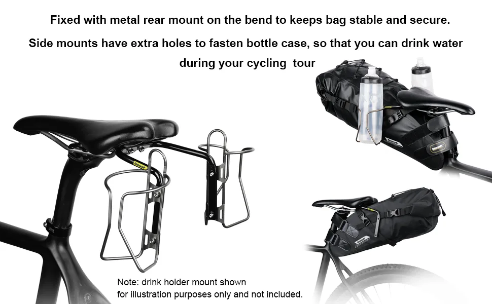 Rhinowalk Bicycle Saddle Bag Stabilizer Support for Saddle Bag Anti Shaking (with Protective Rubber) - product information 21