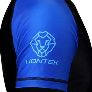 LIONTEK BJJ Rash Guard, Brazilian Jiu Jitsu Compression Shirt with Colored Variations Brown X-Large - Liontek BJJ Rashguard sleeve 2