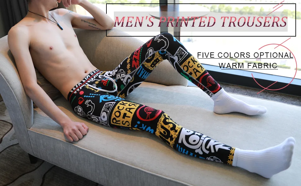 ARCITON Men's Low Rise Leggings Long Johns Thermal Pant City Large - PANTS1
