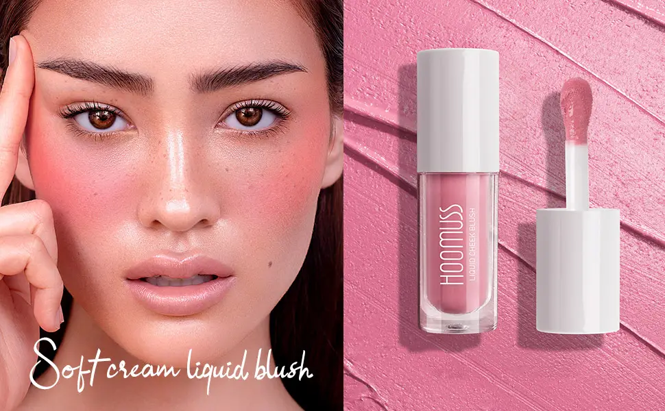 Liquid Blush, Cream Blush Makeup, Natural-Looking Matte Blush for Cheeks, Lightweight, Breathable Feel, Long-Wearing, Smudge Proof, Dewy Finish, Cruelty-free (006-Spark) - liquid blush