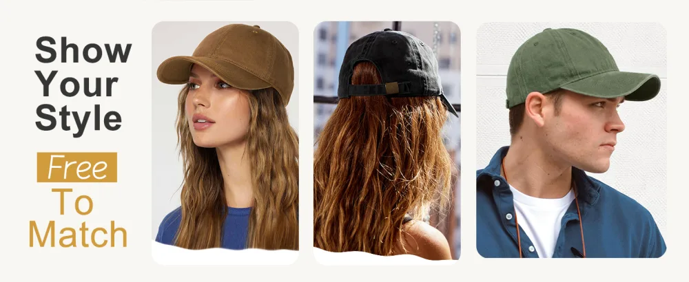 Men and Women Vintage Washed Distressed Cotton Baseball Cap Plain Blank Adjustable Classic Baseball Hat Cap Beige Medium - baseball cap