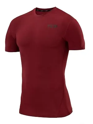 TCA Men's & Boys' Pro Performance Compression Base Layer Short Sleeve Thermal Top Navy Eclipse 12-14 Years - tca ss