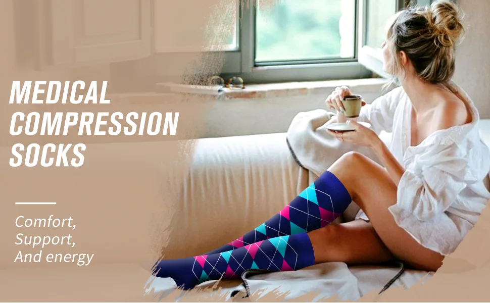 BLUEENJOY Compression Socks for Women & Men Circulation (5 Pairs)- Best Support for Nurses, Running, Hiking, Athletic, Pregnancy 04 Black 4 Pairs/White Large-X-Large - compression socks for women