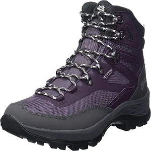 Jack Wolfskin Unisex-Child Hiking Boot Big Kid (8-12 Years) 3 Big Kid Blue/Coral - Boot