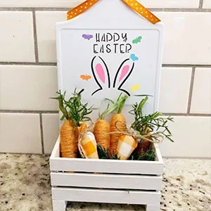 24Pcs 3x3 Inch Small Easter Stencils for Painting on Wood,Include Carrot/Egg/Peeps/Bunny Stencils for DIY Crafts Ornaments - Easter stencils