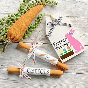 24Pcs 3x3 Inch Small Easter Stencils for Painting on Wood,Include Carrot/Egg/Peeps/Bunny Stencils for DIY Crafts Ornaments - Easter stencils