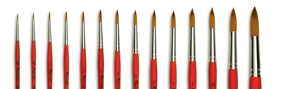 Raphael Kaerell Short Handle Watercolor Brush, Round, 6, Natural 6 Natural - raphael