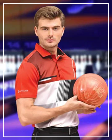 SAVALINO Bowling Jersey - Sublimation Bowling Shirts for Men, Quick Dry Shirts for Men, Bowling Jerseys for Men, S-6XL, Blue Large Red - bowling jerseys men shirts long short sleeve polo apparel tennis attire golfing sportswear quick
