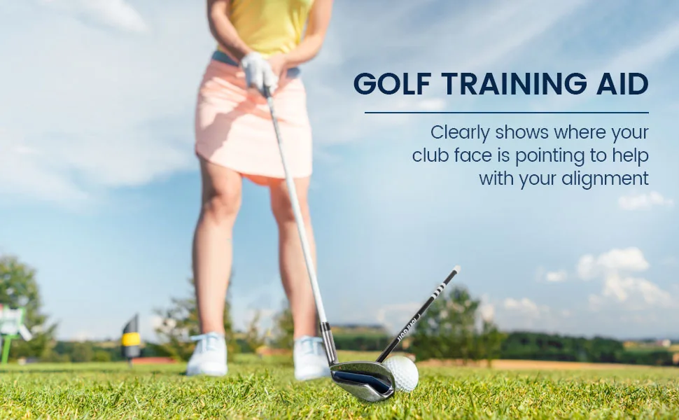ToVii Golf Alignment Rods - Upgraded Magnetic Golf Club Alignment Stick, Golf Swing Training Aid, Golf Training Equipment, Help Visualize Your Golf Shot and Improve Your Alignment, Perfect Golf Gift - golf training aid