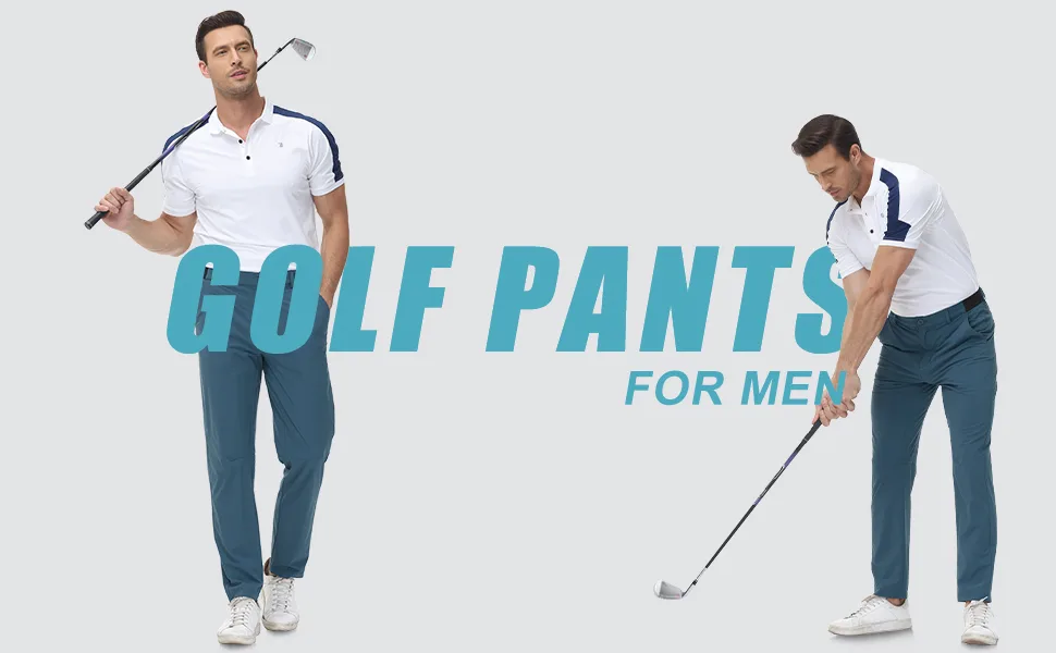 TBMPOY Mens Stretch Golf Pants Lightweight Quick Dry Casual Work Pant with 3 Pockets 1-black 34 - mens golf pants