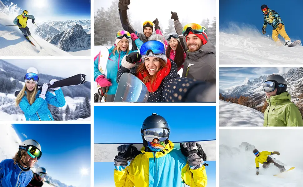 EverSport M81 Ski Goggles Pro, Magnetic Snowboard Snow Goggles for Women Men, UV Protection X-replaceable Lens Vlt75% Yellow - ski goggles