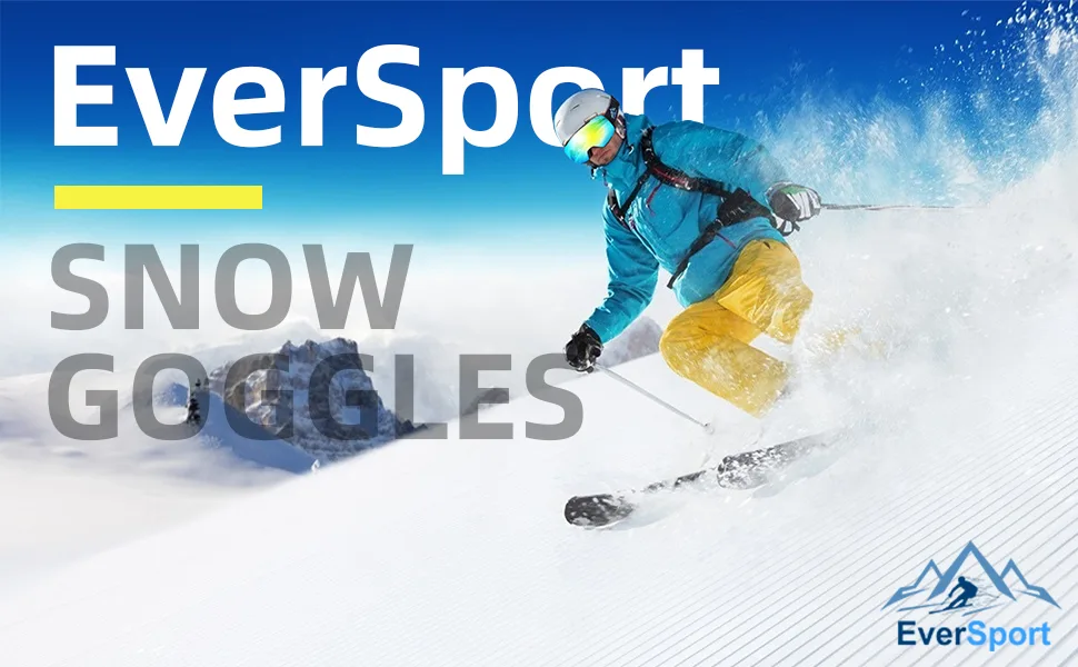 EverSport M81 Ski Goggles Pro, Magnetic Snowboard Snow Goggles for Women Men, UV Protection X-replaceable Lens Vlt75% Yellow - ski goggles