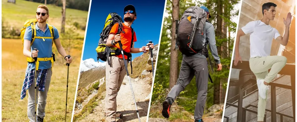 Willit Men's Lightweight Joggers Quick Dry Hiking Cargo Pants Running Workout Athletic Outdoor Pants Black Large - men hiking pants