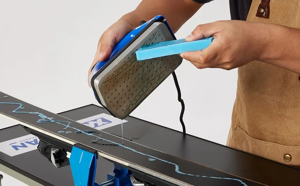 XCMAN Ski Snowboard Waxing Iron 120V 800W with Dimpled Base Plate and Good Thermosta High Temperature Control Accuracy - xcman ski wax iron