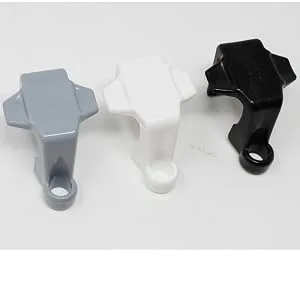 JSP Manufacturing Black Plastic Pontoon Boat Square Rail Fender Adjuster Hanger Clip 4 - pontoon boat rail clips slide-on square fender clip