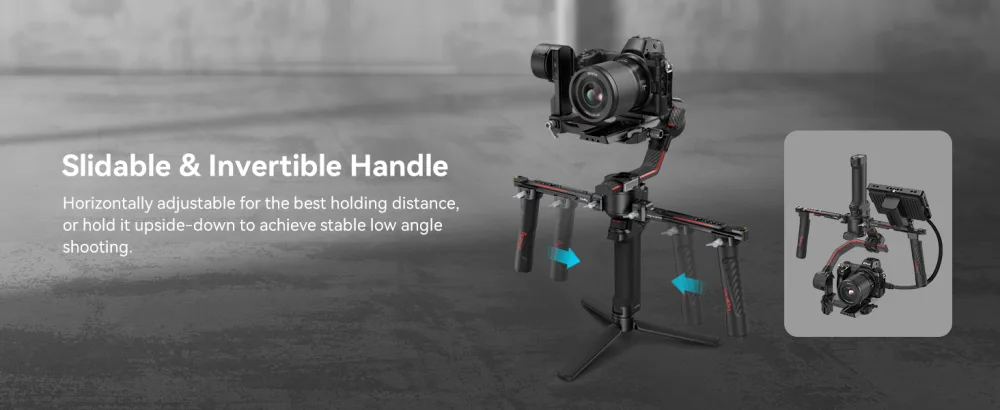 SMALLRIG Dual Handle Handgrip for for DJI RS 2 / RSC 2 / RS 3 / RS 3 Pro Gimbal - 3027 - 3027