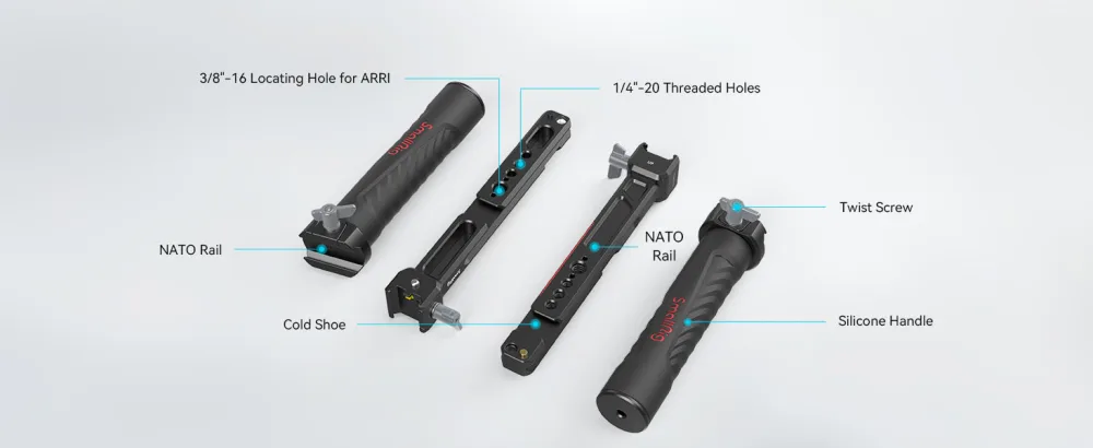 SMALLRIG Dual Handle Handgrip for for DJI RS 2 / RSC 2 / RS 3 / RS 3 Pro Gimbal - 3027 - product information 8