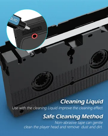 VHS Player Cleaner Dry Type, Compatible with VHS/VCR Players - product information 14