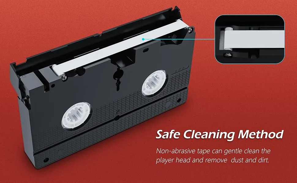 VHS Player Cleaner Dry Type, Compatible with VHS/VCR Players - product information 2
