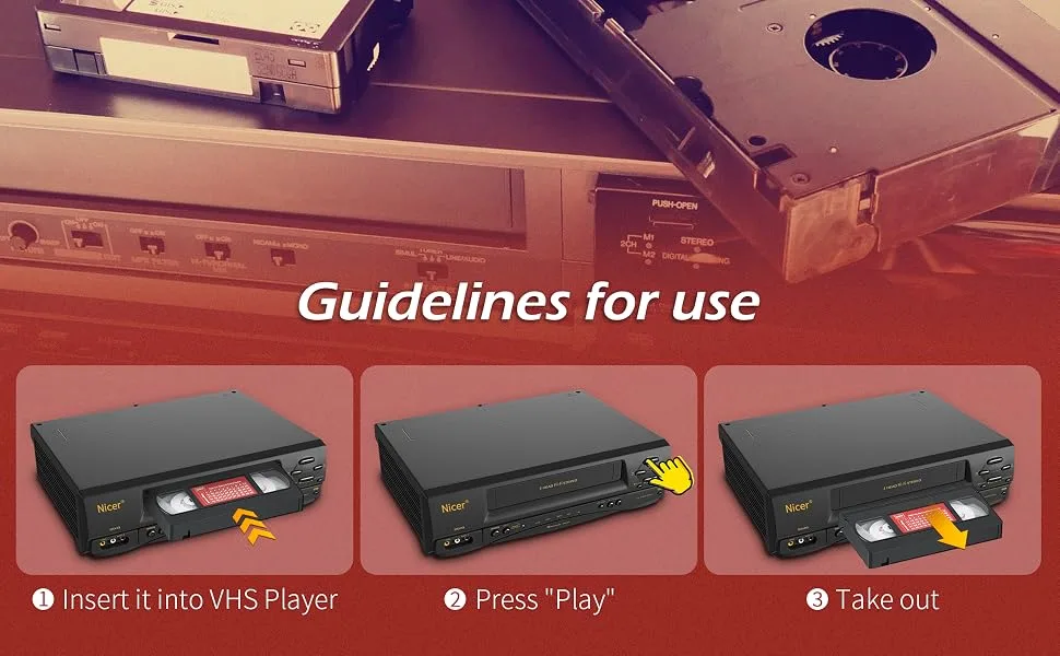 VHS Player Cleaner Dry Type, Compatible with VHS/VCR Players - product information 3