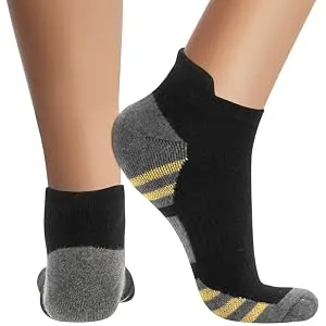 5 Pairs Copper Compression Socks for Women & Men - Ankle Plantar Fasciitis Arch Support Running Socks for Athletic 06 Black/Multicolour 01 Small-Medium - ankle compression socks