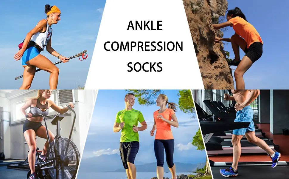 5 Pairs Copper Compression Socks for Women & Men - Ankle Plantar Fasciitis Arch Support Running Socks for Athletic 06 Black/Multicolour 01 Small-Medium - product information 8