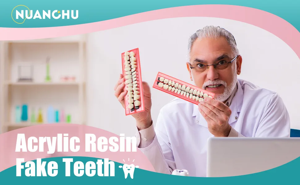 4 Sets Acrylic Resin Fake Teeth Dental Denture False Teeth Teeth Upper and Lower Synthetic Resin Teeth for Replacement, 112 Pieces, 23 A2 - product information 1