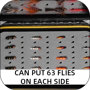 SF Fly Fishing Box Small Waterproof Double Sided Pocket Floatable Ice Fishing Jig Head - product information 5