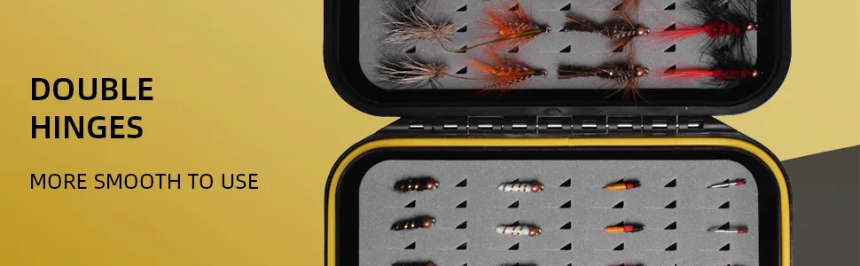 SF Fly Fishing Box Small Waterproof Double Sided Pocket Floatable Ice Fishing Jig Head - product information 6