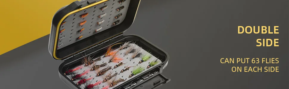 SF Fly Fishing Box Small Waterproof Double Sided Pocket Floatable Ice Fishing Jig Head - product information 7