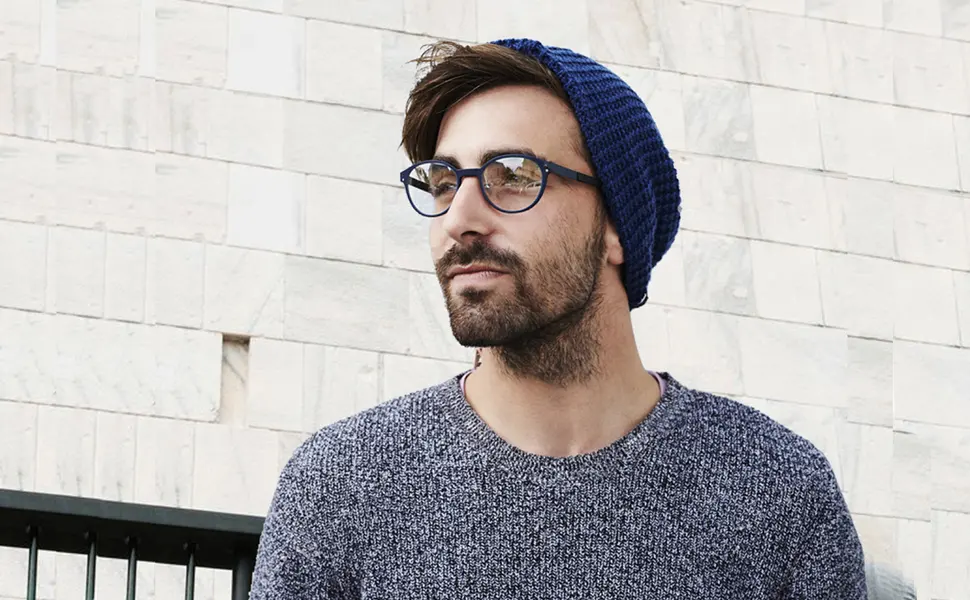 FORBUSITE Mens Slouchy Long Oversized Beanie Knit Cap for Summer Winter B08 Black - 08-1