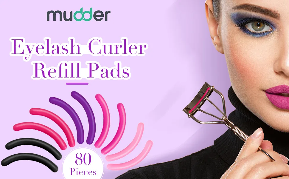 80 Pieces Eyelash Curler Refills Pads Soft Curler Replacement Refills Pads for Universal Eyelash Curler (Black) - product information 1