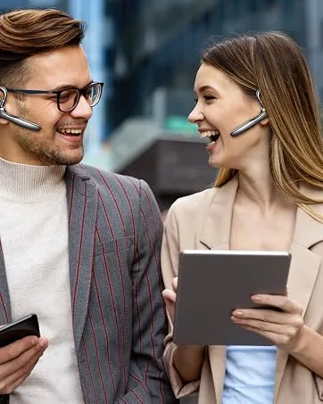 Bluetooth Headset Wireless Bluetooth Earpiece 5.3 Clear Call with 2 ENC Microphone, 80Hrs Ultra Long Playtime Hands-Free Earbuds for Driving/Business/Office, Compatible for IOS/Android Cellphone 2023 Bluetooth 5.3 Black - product information 5