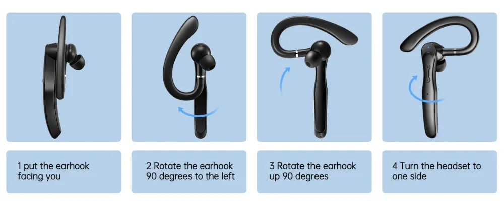 Bluetooth Headset Wireless Bluetooth Earpiece 5.3 Clear Call with 2 ENC Microphone, 80Hrs Ultra Long Playtime Hands-Free Earbuds for Driving/Business/Office, Compatible for IOS/Android Cellphone 2023 Bluetooth 5.3 Black - wireless usb headset