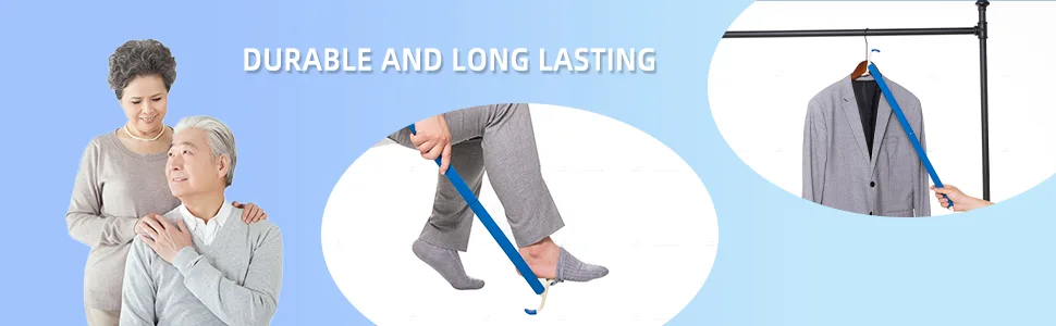 Dressing Stick Aid and Shoe Horn, 2-in-1 Tool,for Disability Aid for Daily Independent Living - product information 18