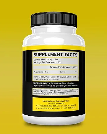 Maca Root Capsules for Men & Women - 15,000mg Extract Equivalent and Yohimbine HCL 5mg for Men and Women - Yohimbine