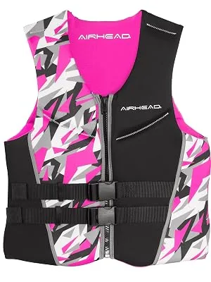 Airhead Women's CAMO COOL Kwik-Dry Neolite Flex Life Jacket Medium - camo cool pfd