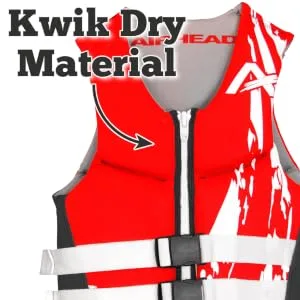 Airhead Women's CAMO COOL Kwik-Dry Neolite Flex Life Jacket Medium - kwik dry materials