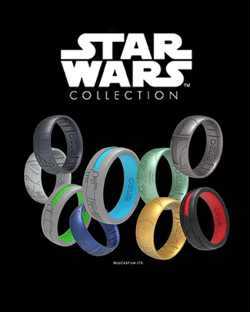 Enso Rings Stackable Pyramid Silicone Wedding Ring  Hypoallergenic Unisex Stackable Wedding Band  Comfortable Minimalist Band  2.5mm Wide.8mm Thick Pink Sand 10 - ENSO Star Wars Rings