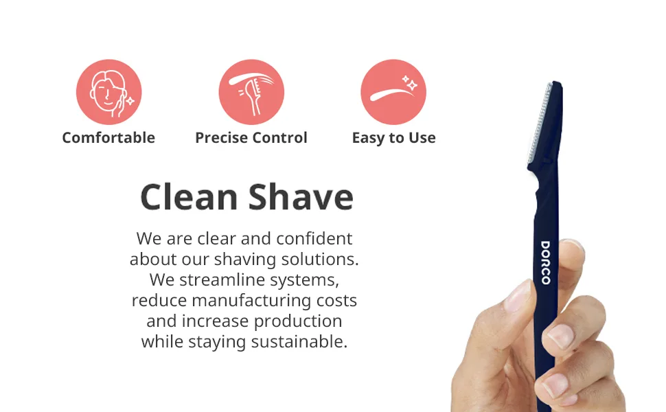 DORCO Line-Up Razor - The Ultimate Men's Grooming Tool for a Smooth and Refined Look (3 blades) Good for It's for Easter basket stuffers - Clean