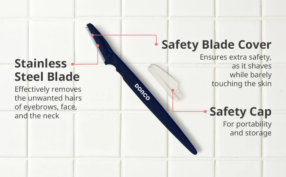 DORCO Line-Up Razor - The Ultimate Men's Grooming Tool for a Smooth and Refined Look (3 blades) Good for It's for Easter basket stuffers - safe