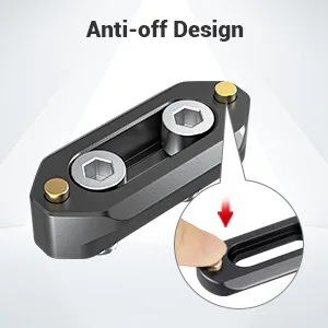 SMALLRIG Quick Release Safety Rail 4cm 1.57 Inches Long with 1/4'' Screws - 1409 4 cm - product information 3