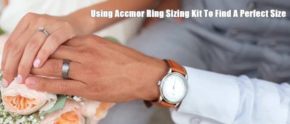 Accmor Ring Sizer Tool Including Ring Mandrel & Ring Sizer Guage, 4 Sizes Ring Measurement Stick Metal Mandrel & Finger Sizing Measuring Tool Set for Jewelry Making Measuring Silver Mandrel, Silver Guage - product information 1