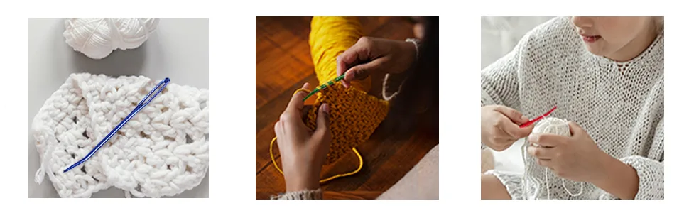 Yarn Darning Tapestry Large Sewing Big Eye Weaving Crochet Wool Blunt Needles Needle - bent tip tapestry needles for yarn