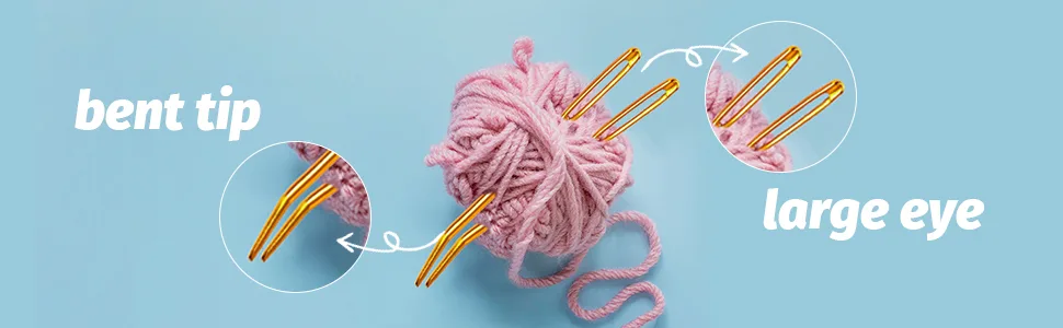 Yarn Darning Tapestry Large Sewing Big Eye Weaving Crochet Wool Blunt Needles Needle - darning needle