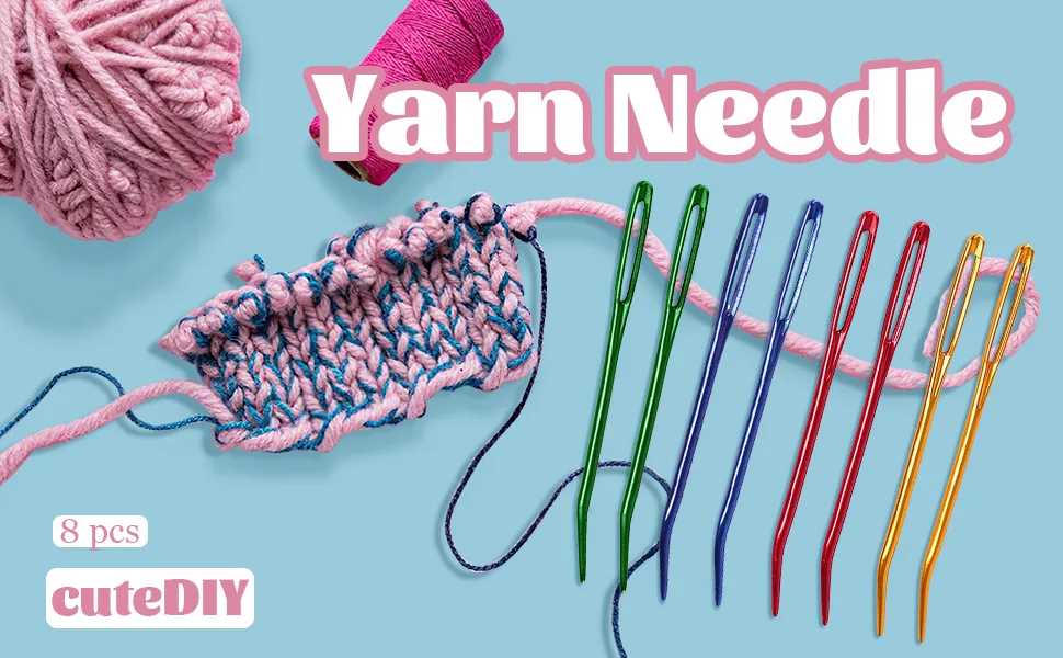 Yarn Darning Tapestry Large Sewing Big Eye Weaving Crochet Wool Blunt Needles Needle - yarn needles