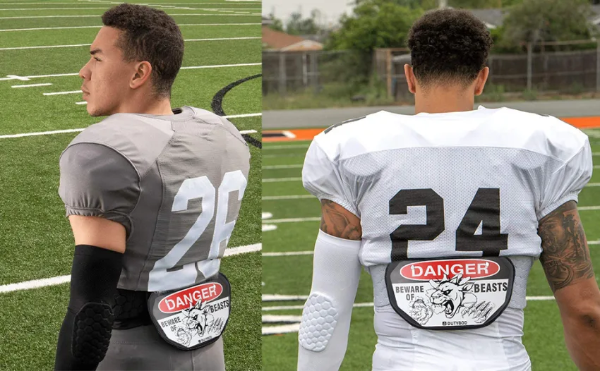 Football Back Plate DUTYBOD Lower Back/Rear/Back Bone Protector Shield Backplate for Youth & Adult - product information 3